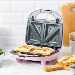 3-in-1 smörgåsgrill/våffeljärn, black