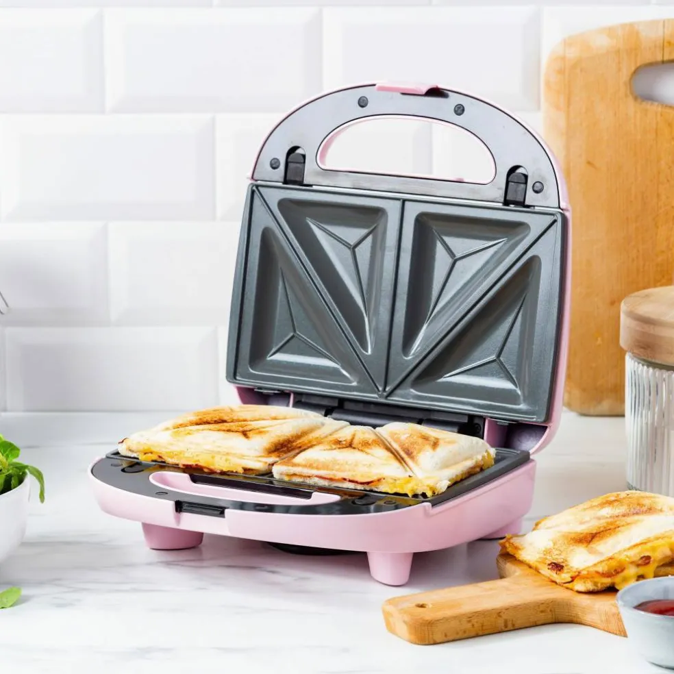 3-in-1 smörgåsgrill/våffeljärn, black
