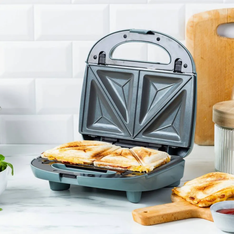 3-in-1 smörgåsgrill/våffeljärn, black