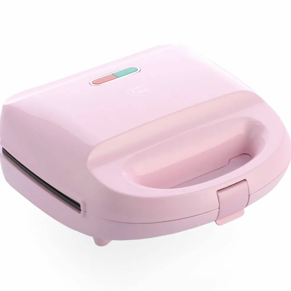 3-in-1 smörgåsgrill/våffeljärn, pink