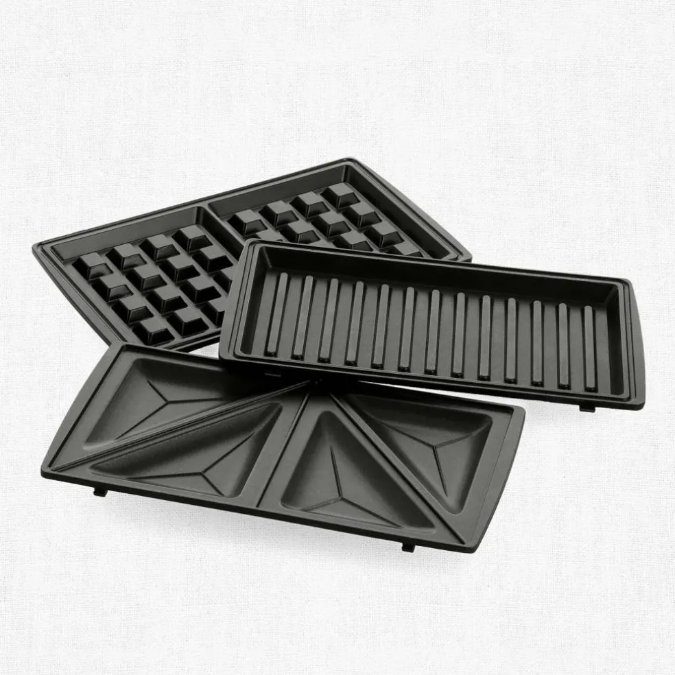 3-in-1 smörgåsgrill/våffeljärn, pink