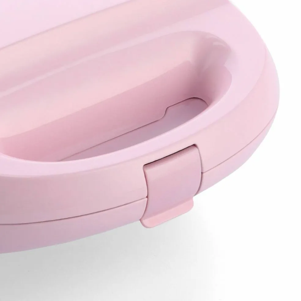 3-in-1 smörgåsgrill/våffeljärn, pink