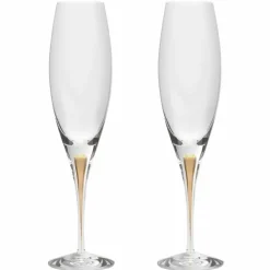 Intermezzo Champagne-glas, guld, 2 st