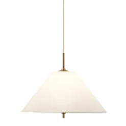 Iris pendel taklampa 25 cm, creme