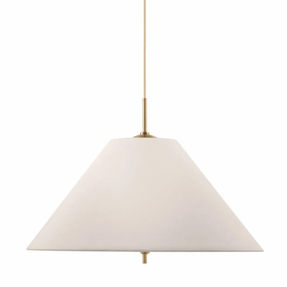 Iris pendel taklampa 50 cm, creme