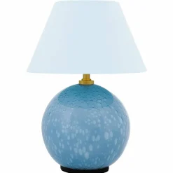 Iris portabel bordslampa, duvblå
