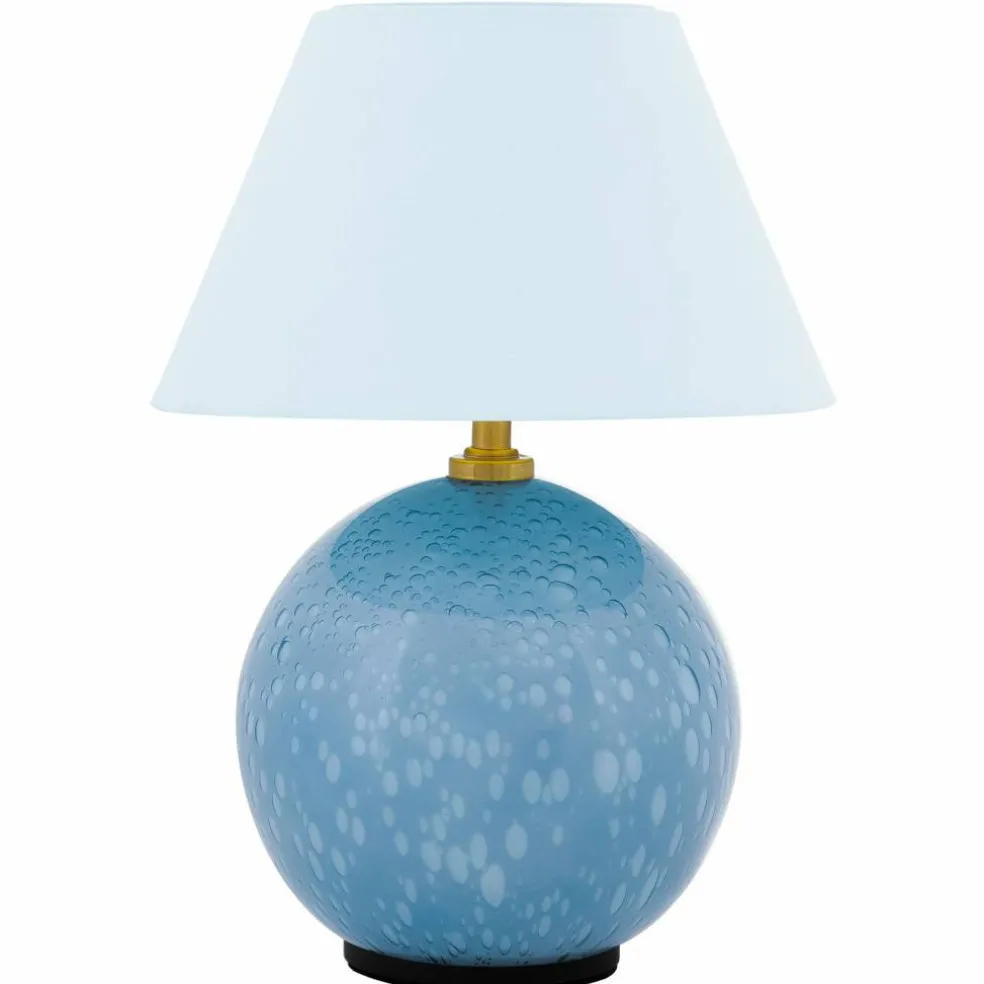 Iris portabel bordslampa, duvblå