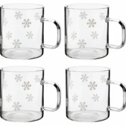 Isa Snöstjärna glasmugg 4-pack