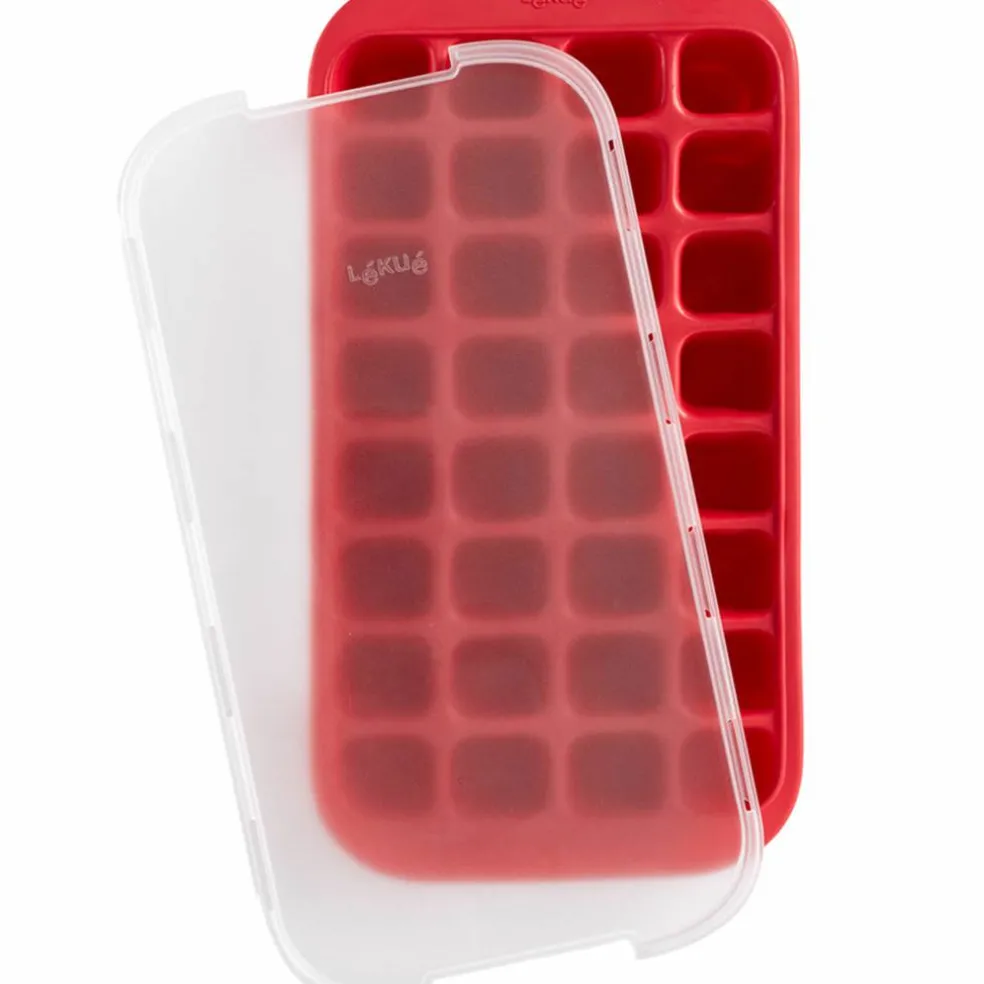 Isbitsform med lock, silikon, turkos