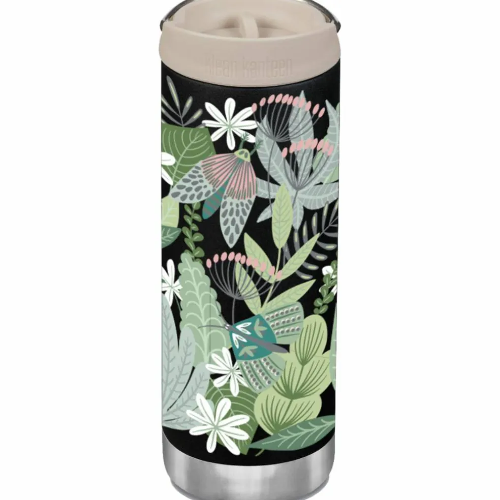 Isolerad flaska 473 ml, butterflies & daisies