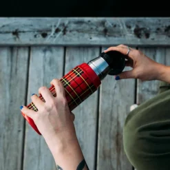 Jubileum termosflaska 0,5 liter, rödrutig