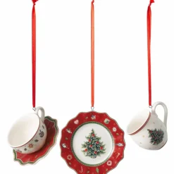 Juldekoration servis 3 delar, vit