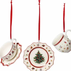 Juldekoration servis 3 delar, vit