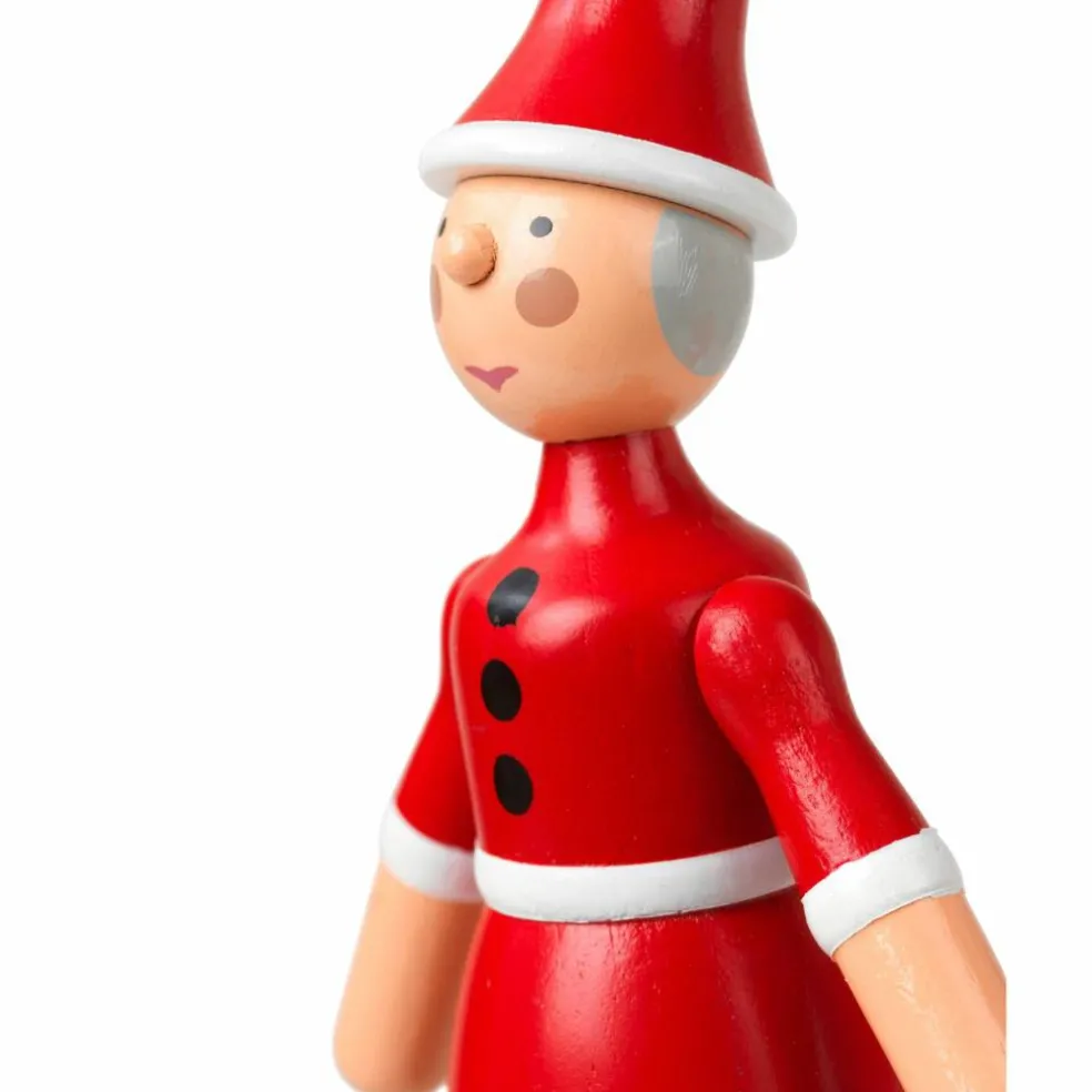 Jultomte och tomtemor, röd/vit
