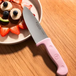 Junior kockkniv 10 cm, rosa