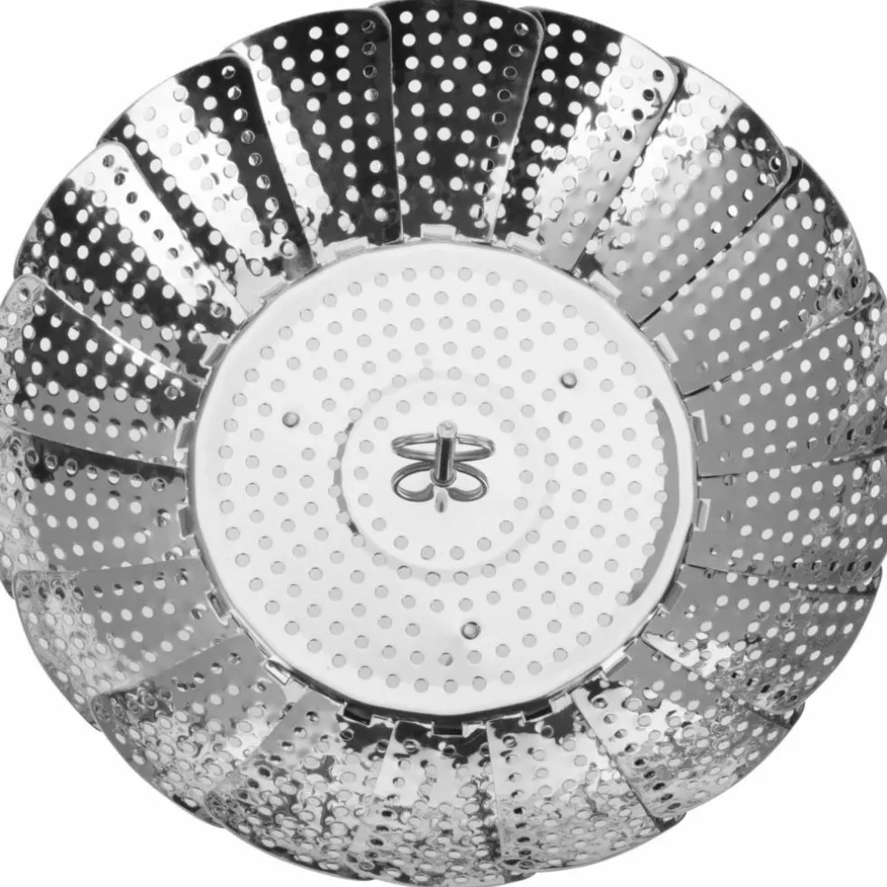 Justerbar ångkorg, 14-23 cm, rostfritt stål