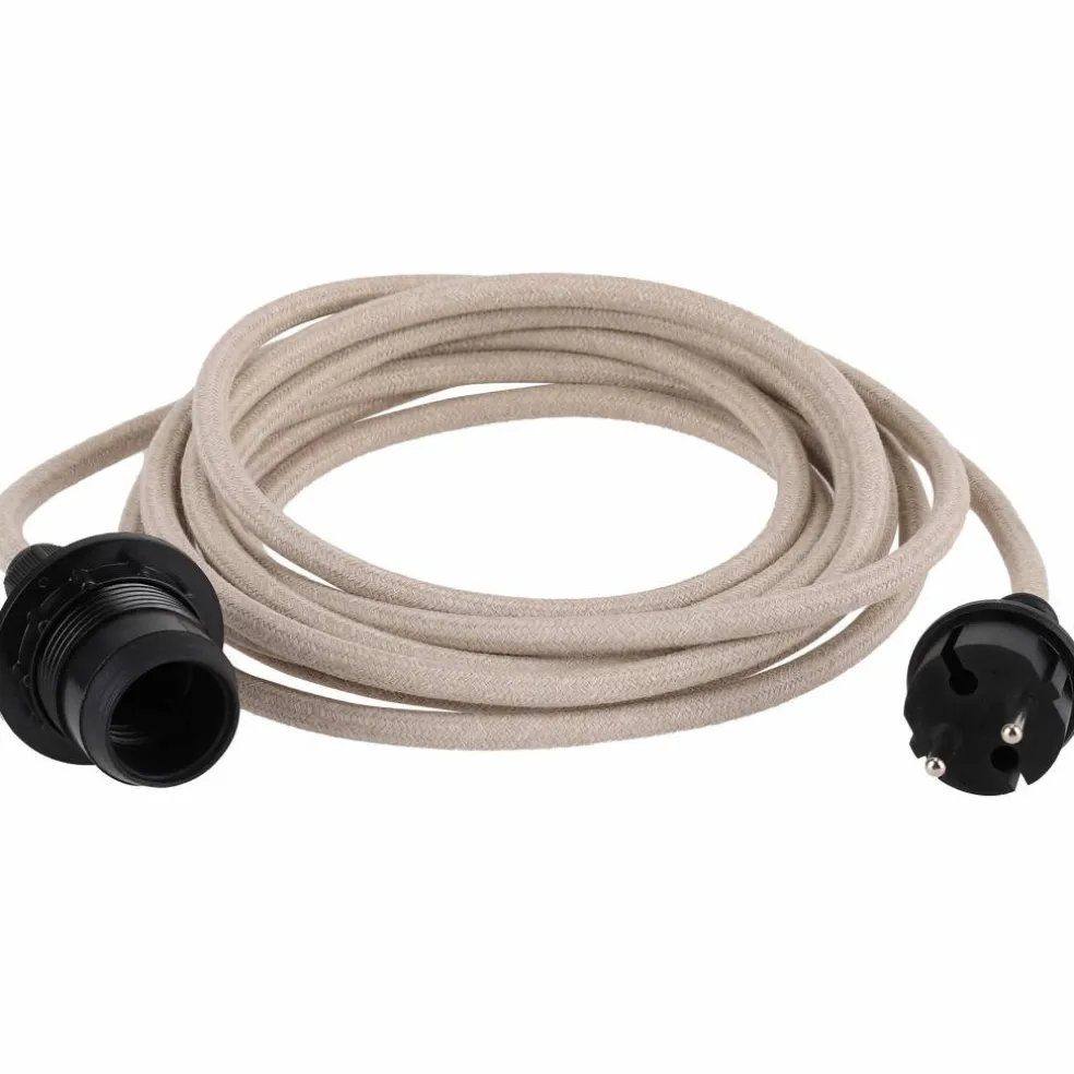 Kabel för utomhusbelysning 5 meter, svart