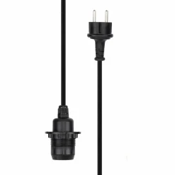 Kabel för utomhusbelysning 5 meter, svart