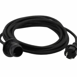 Kabel för utomhusbelysning 5 meter, svart