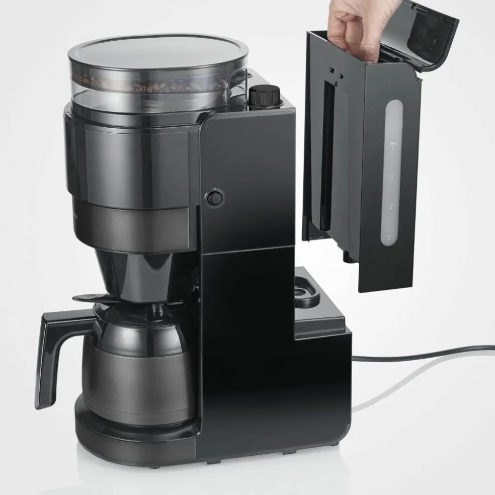 Kaffebryggare med kvarn & termoskanna