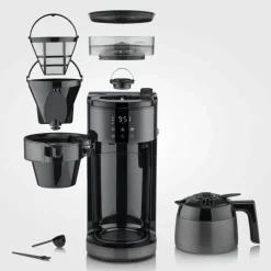 Kaffebryggare med kvarn & termoskanna