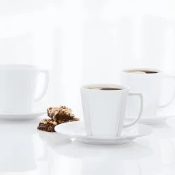 Kaffekopp med fat 4 st.