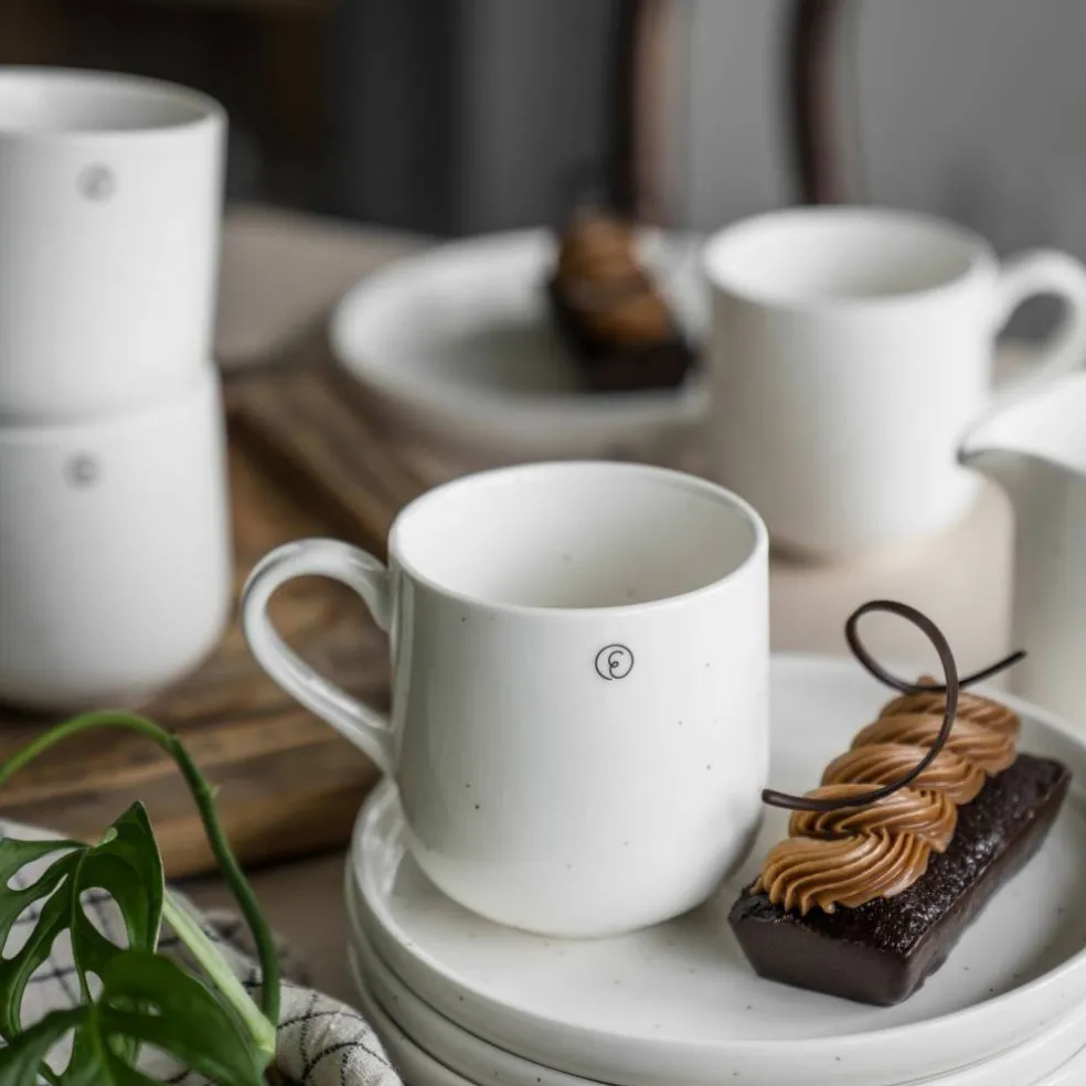 Kaffemugg 8 cm, vanilj