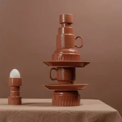 Kaffemugg 2-pack, terracotta