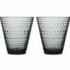 Kastehelmi glas 30 cl 2-pack, grå
