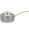Kastrull med lock 1,5 liter 16 cm, rostfritt stål