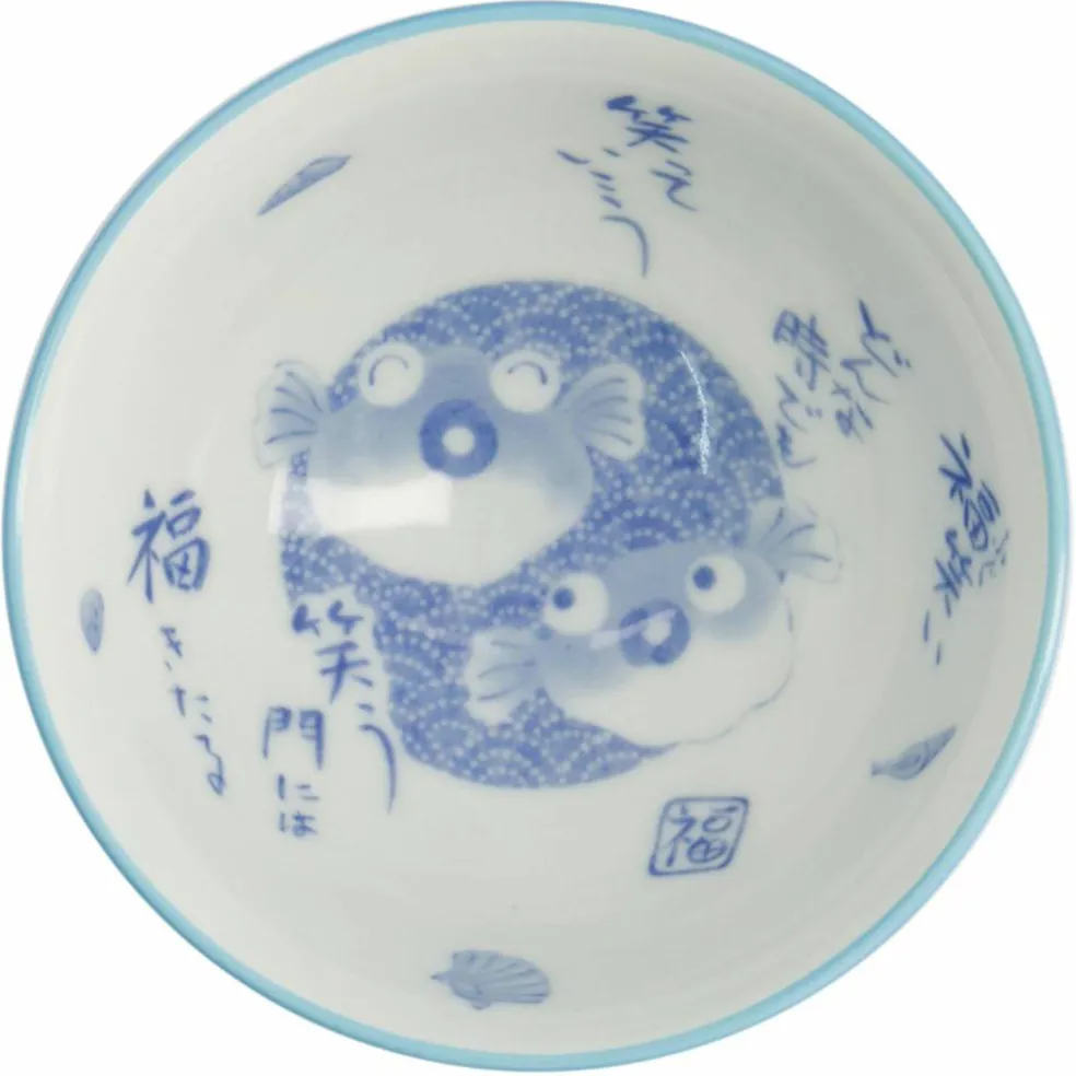 Kawaii Fish Blue skål 11 cm