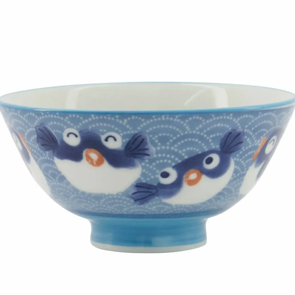 Kawaii Fish Blue skål 11 cm