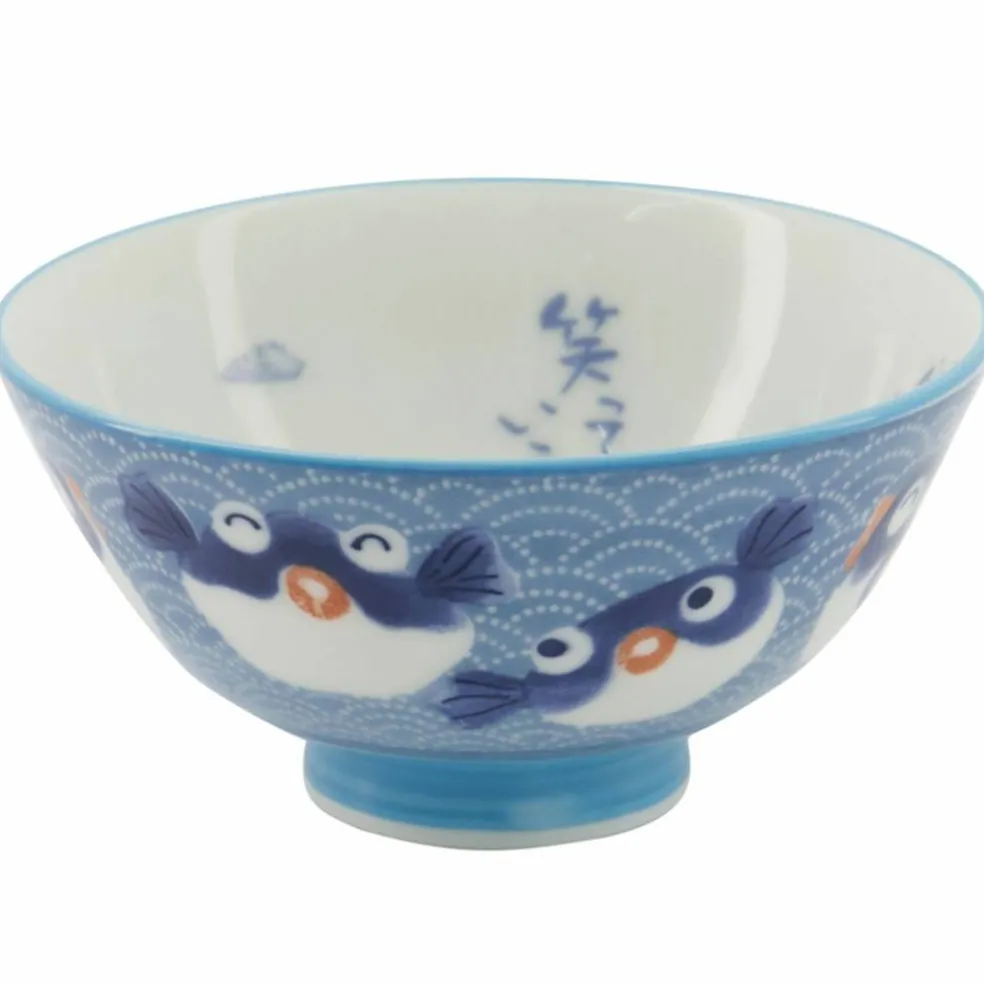Kawaii Fish Blue skål 11 cm
