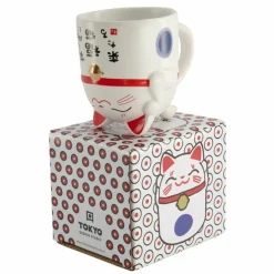 Kawaii Lucky Cat mugg 35 cl, blå