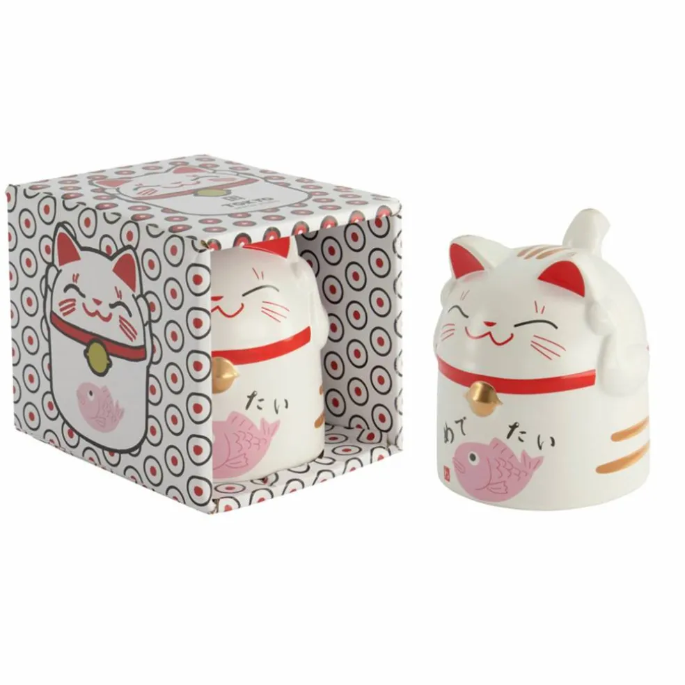 Kawaii Lucky Cat mugg 35 cl, blå