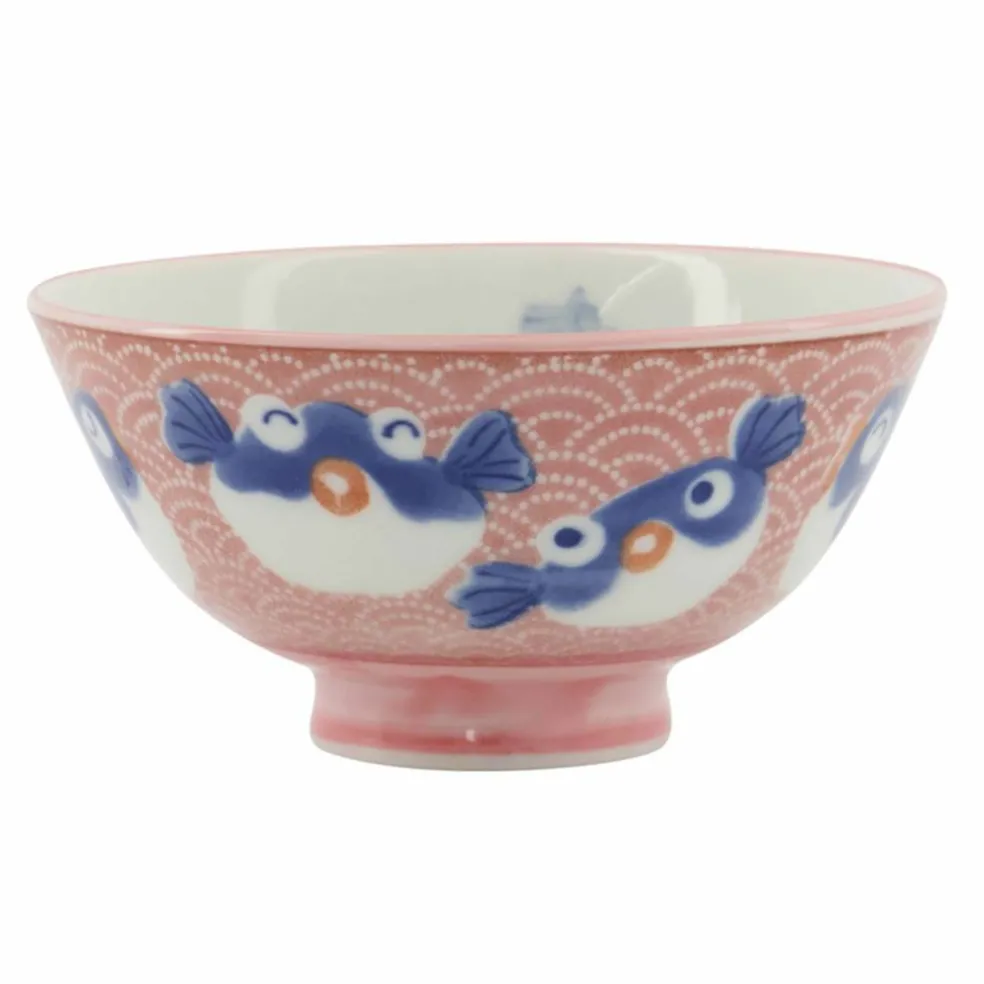 Kawaii skål 11 cm, cat pink