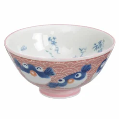 Kawaii skål 11 cm, fish pink