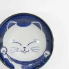 Kawaii Tayo Neko skål 0,5 liter, blå/vit (33415)