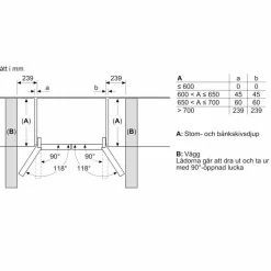KF96NVPEA iQ300 iQ300 fristående kyl och frys 183x91 cm, borstat stål
