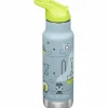 Kid Narrow Flip Sport vattenflaska 355 ml, dino skate