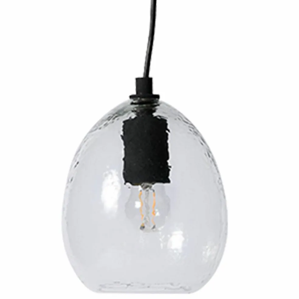 Kiho taklampa medium 20x27 cm, klar