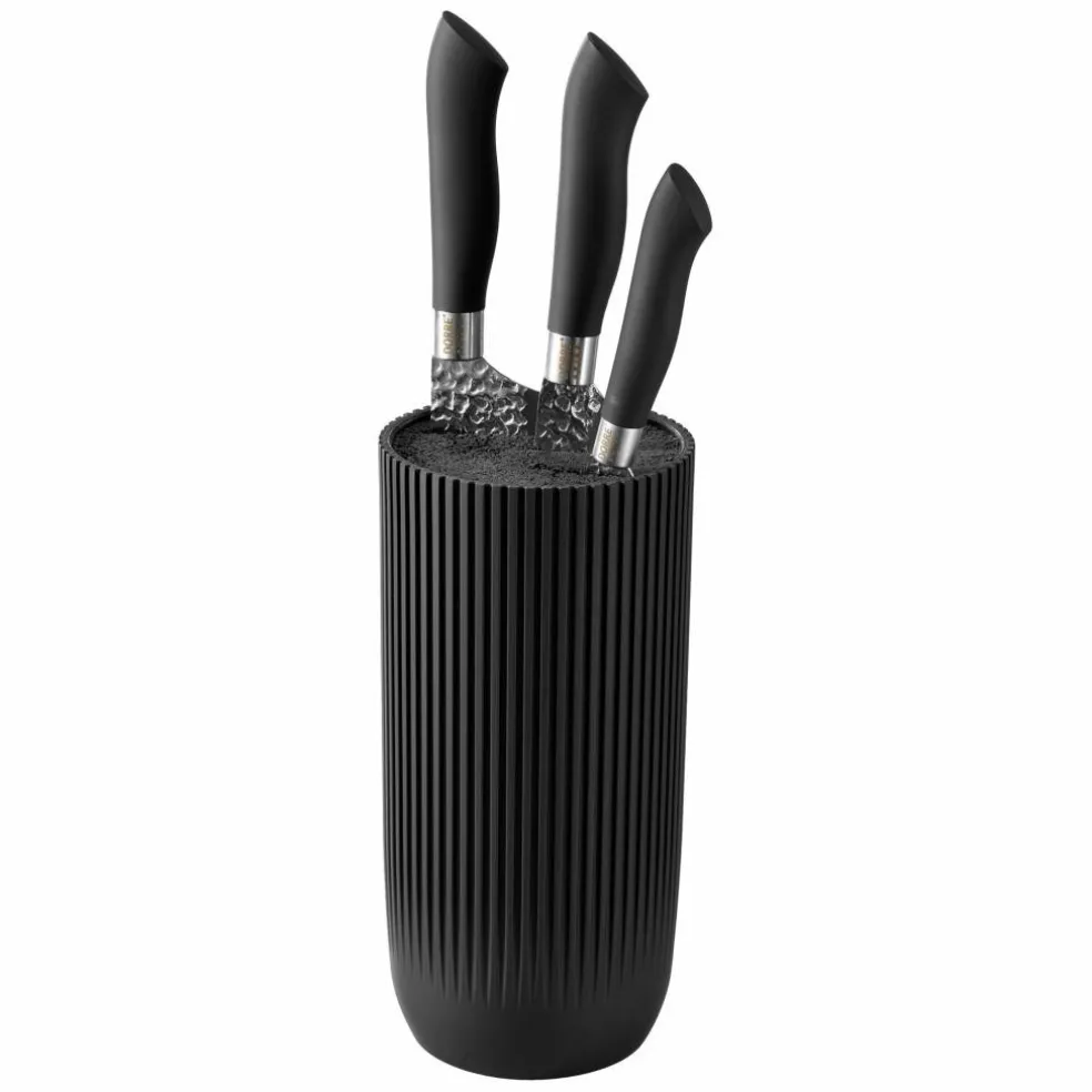Kiki knivblock med gummerad yta 24 cm