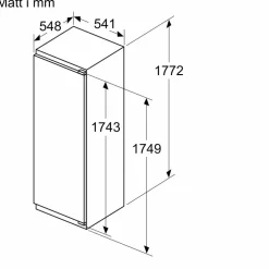 KIR81VFE0 Serie 4 integrerat kylskåp 177,2 × 54,1 cm