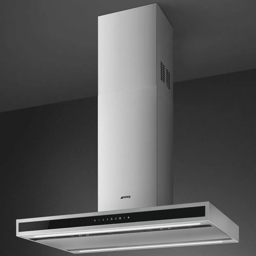 KLTI9L4X frihängande köksfläkt 90 cm, rostfritt stål