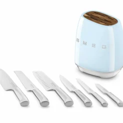 Knivblock med knivar (6 st), svart
