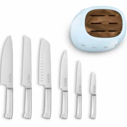 Knivblock med knivar (6 st), svart