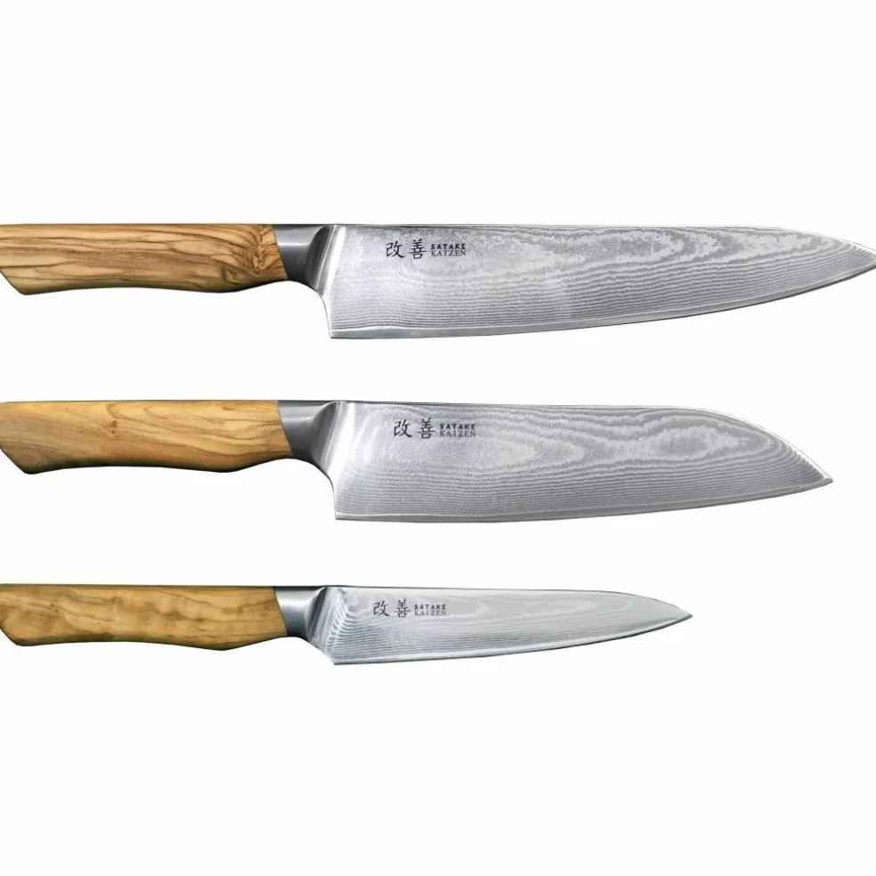 Knivset, 3 delar