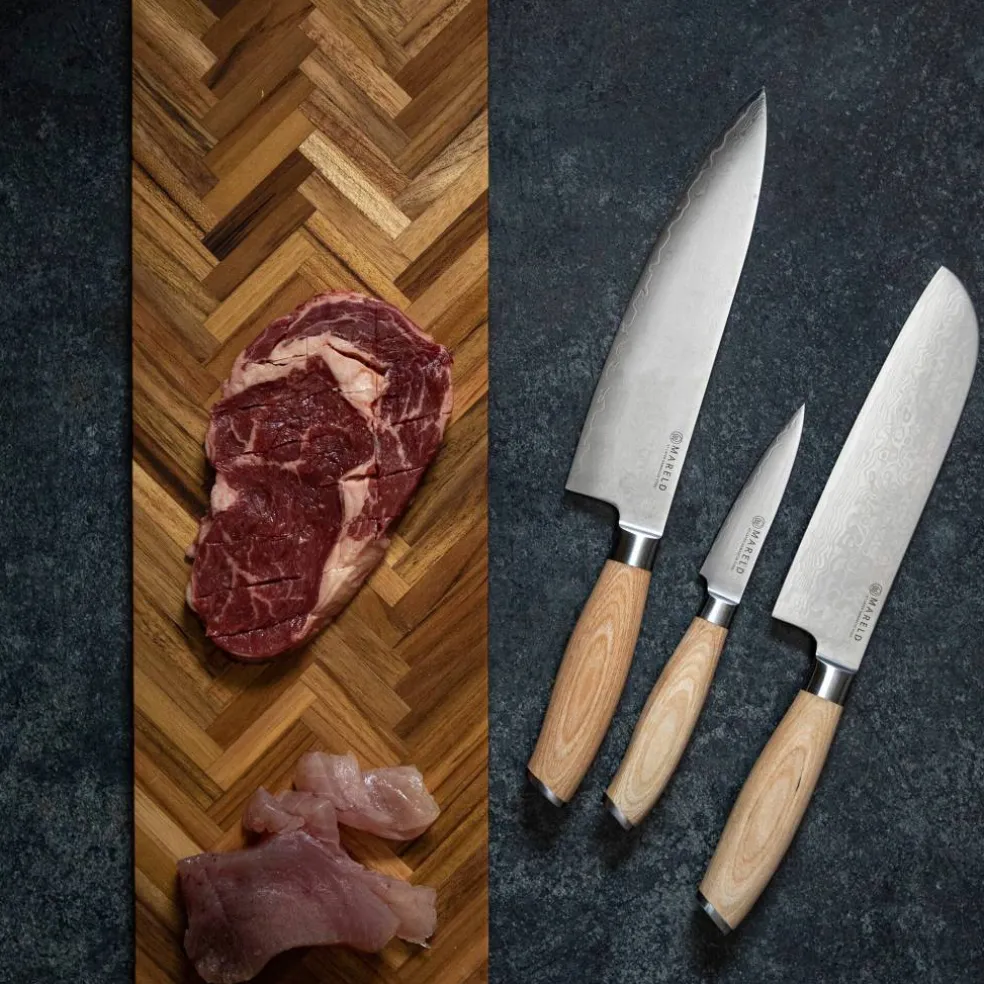 Knivset, 5 delar