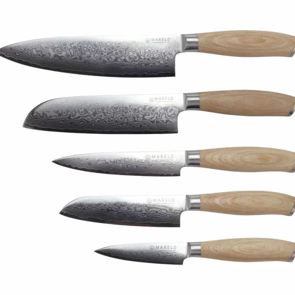 Knivset, 5 delar