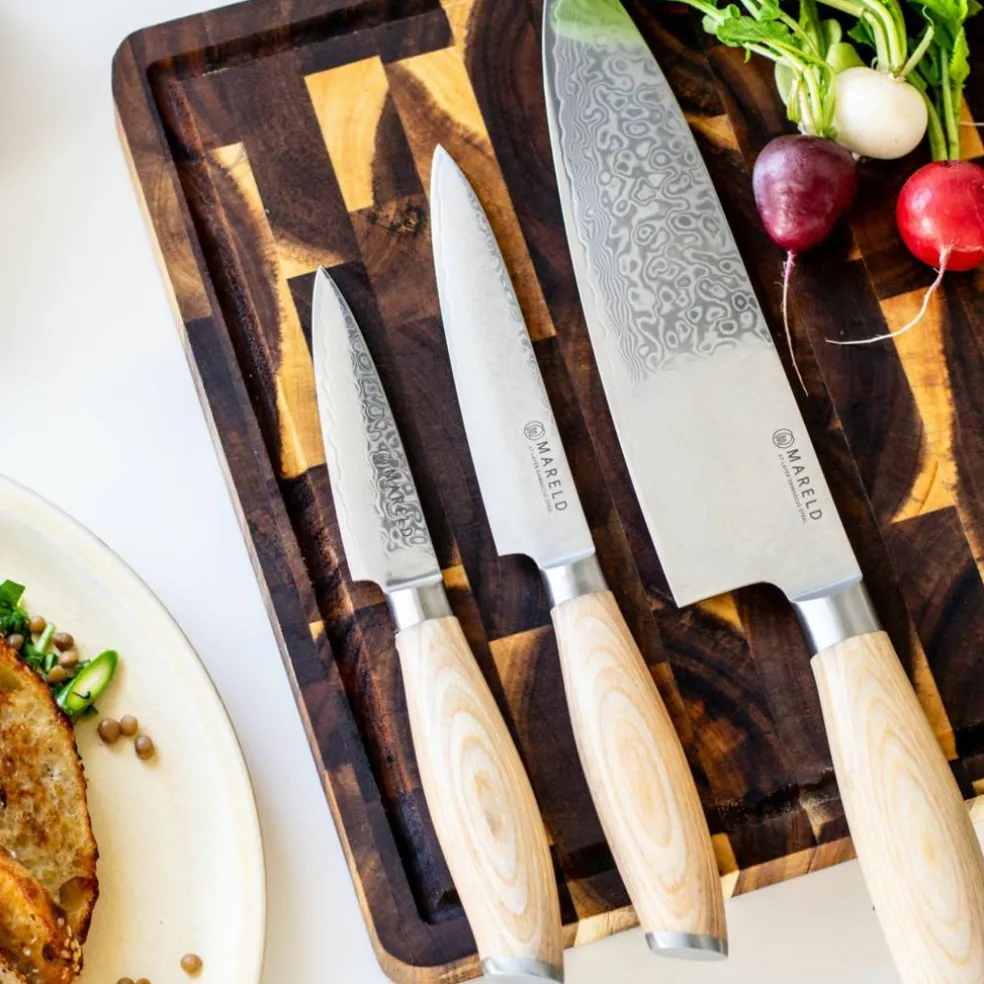 Knivset, 3 delar